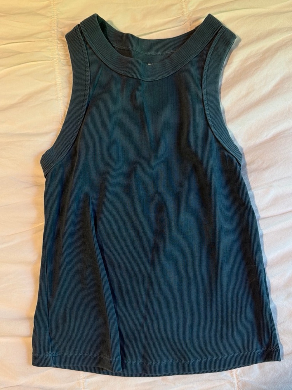 Old Navy Ribbed Tank Top - Teal Green